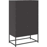 vidaXL Visoka komoda crna 68x39x111,5 cm od čelika | shoptok.hr