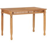 vidaXL Vrtna jedilna miza 120x65x80 cm trdna tikovina | Shoptok.si