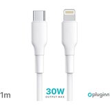 data kabl pluginn pi-pdl 30W type c na lightning beli 1m