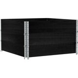  Vrtna sadilica crna 100x100 cm od masivne borovine | Eponuda.com