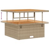  3-dijelni set za objedovanje u vrtu s jastučićima bež poli ratan akacija | shoptok.hr