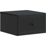  Noćni ormarić za montažu na zid 2 pcs Crna 33 x 34,5 x 20 cm | shoptok.hr