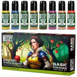 Green Stuff World Paint Set - BASIC COLORS 01 (Box x8) Cene