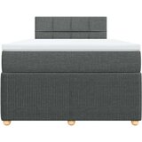 vidaXL Krevet box spring s madracem tamnosivi 120 x 190 cm tkanina | shoptok.hr