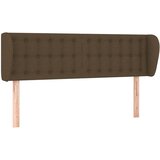 Maison Chic vzglavna omarica - nočna omarica - posteljna omarica z ušesi temno rjavo 147x23x78/88 cm blago, (21708096) Cene