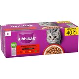 Whiskas 1+ adult vrećice 40 x 85 g - Klasični izbor u umaku (4 vrste) Cijene