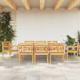  The Living Store Vrtna jedilna garnitura 9-delna trdna tikovina - Vrtna Jedilna Garnitura, (21455476) | Shoptok.si