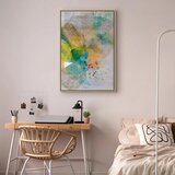  Slika - Butterfly and Dreams (1 Part) Vertical 60x90 U prirodnom drvenom okviru | shoptok.hr