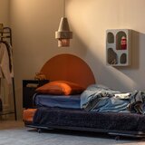 WOOOD Črna zložljiva postelja z letvenim dnom 90x200 cm Lucy – | Shoptok.si