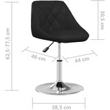  Blagovaonske stolice od umjetne kože 2 kom crne | shoptok.hr