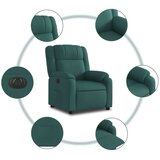  Električni naslonjač od tkanine tamnozeleni | shoptok.hr