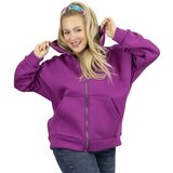 Pri Warm women's sweatshirt one-color basic with hood BROOKLYN | Shoptok.si