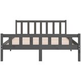  Za krevet od masivnog drva sivi 120 x 200 cm | shoptok.hr