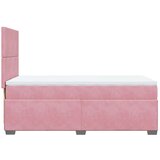 Box spring krevet s madracem ružičasti 100x200 cm baršunasti | shoptok.hr