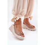 ARTIKER Leather Women's Wedge and Platform Sandals with Decoration | Shoptok.si