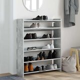  Stalak za cipele boja betona 80x25x100 cm konstruirano drvo | Eponuda.com