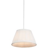 QAZQA Retro viseča svetilka bela 35 cm - Plisse Cene