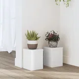 Stalci za biljke 2 kom bijeli 15x15x20 cm konstruirano drvo