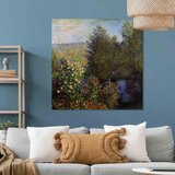  Slika - Claude Monet – Coin de jardin à Montgeron 40x40 Na talijanskom platnu | shoptok.hr