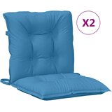  Jastuci za stolice 2 kom prošarano plavi 100x50x7 cm od tkanine | shoptok.hr