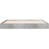  Okvir kreveta siva boja betona 160x200 cm od konstruiranog drva | shoptok.hr