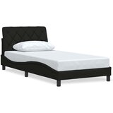 Maison Chic Posteljni okvir - Enojna postelja - Postelja za odrasle brez vzmetnice črn 100x200 cm blago-J7113, (21773431) | Shoptok.si
