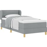 vidaXL Box Spring Krevet s Madracem Svjetlosiva 80x200 cm Tkanina | shoptok.hr