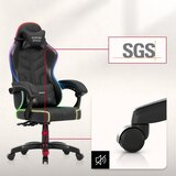 Force 2.7 RGB crna baršunasta igraća stolica | shoptok.hr