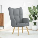  Stolica za opuštanje od tkanine svjetlosiva | shoptok.hr