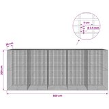  Gabion s žicom debljine 3,5 mm i mrežom 5x2,5 cm 500x30x200 cm | shoptok.hr