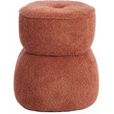 Light & Living Oranžen tabure iz tkanine bouclé Leyla – cene