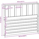  Naslon 2 kom. Prirodna 80 x 6 x 61 cm Čvrsto drvo akacije | shoptok.hr