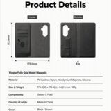 Ringke Magnetna denarnica Folio Grip za Samsung Galaxy Z Fold 7 – črna | Shoptok.si