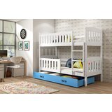 BestBed KREVET NA KAT KUBUS 200X90 S LADICOM (VIE BOJA) - BIJELA-Plava Cijene