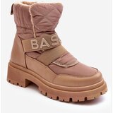 Kesi Women's insulated snow boots with zipper Beige Zeva Cene