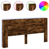 Maison Chic posteljno vzglavje - vzglavna omarica - nočna omarica led dim. hrast 200x16,5x103,5 cm, (21705441) Cene