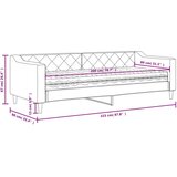 vidaXL Dnevna postelja z vzmetnico temno siva 80x200 cm blag | Shoptok.si