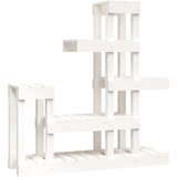  Stalak za biljke bijeli 92 x 25 x 97 cm od masivne borovine | shoptok.hr