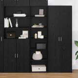 vidaXL Cabinet Crni hrast 50 x 41 x 185 cm Konstruirano drvo | shoptok.hr