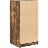  Komoda s ladicama dimljeni hrast 37,5x35x99cm konstruirano drvo | shoptok.hr
