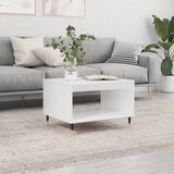 vidaXL Klubska mizica bela 60x50x40 cm inženirski les | Shoptok.si