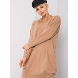 BASIC Feel Good Dress-RV-TU-5184.93P-camel Cene