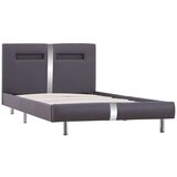  Za krevet od umjetne kože s LED svjetlom sivi 90 x 200 cm | shoptok.hr