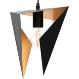 Toolight stropna svjetiljka trokutasta geometrijska crna aplikacija APP253-1CP | shoptok.hr
