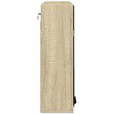  Kupaonski ormarić s ogledalom boja hrasta 64,5x20x66,5 cm drvo | shoptok.hr