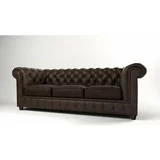 Ropez Tamno smeđa baršunasta sofa 230 cm Cambridge -