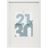 OKVIR ZA FOTOGRAFIJU MANU 21X30CM MDF STAKLO BIJELI