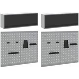  Set ormara za alate 6 pcs Crna Čelik s prahom premazan | shoptok.hr