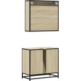  2-dijelni set kupaonskog namještaja boja hrasta sonome drveni | shoptok.hr