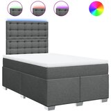  Krevet box spring s madracem tamnosivi 120 x 190 cm tkanina | shoptok.hr